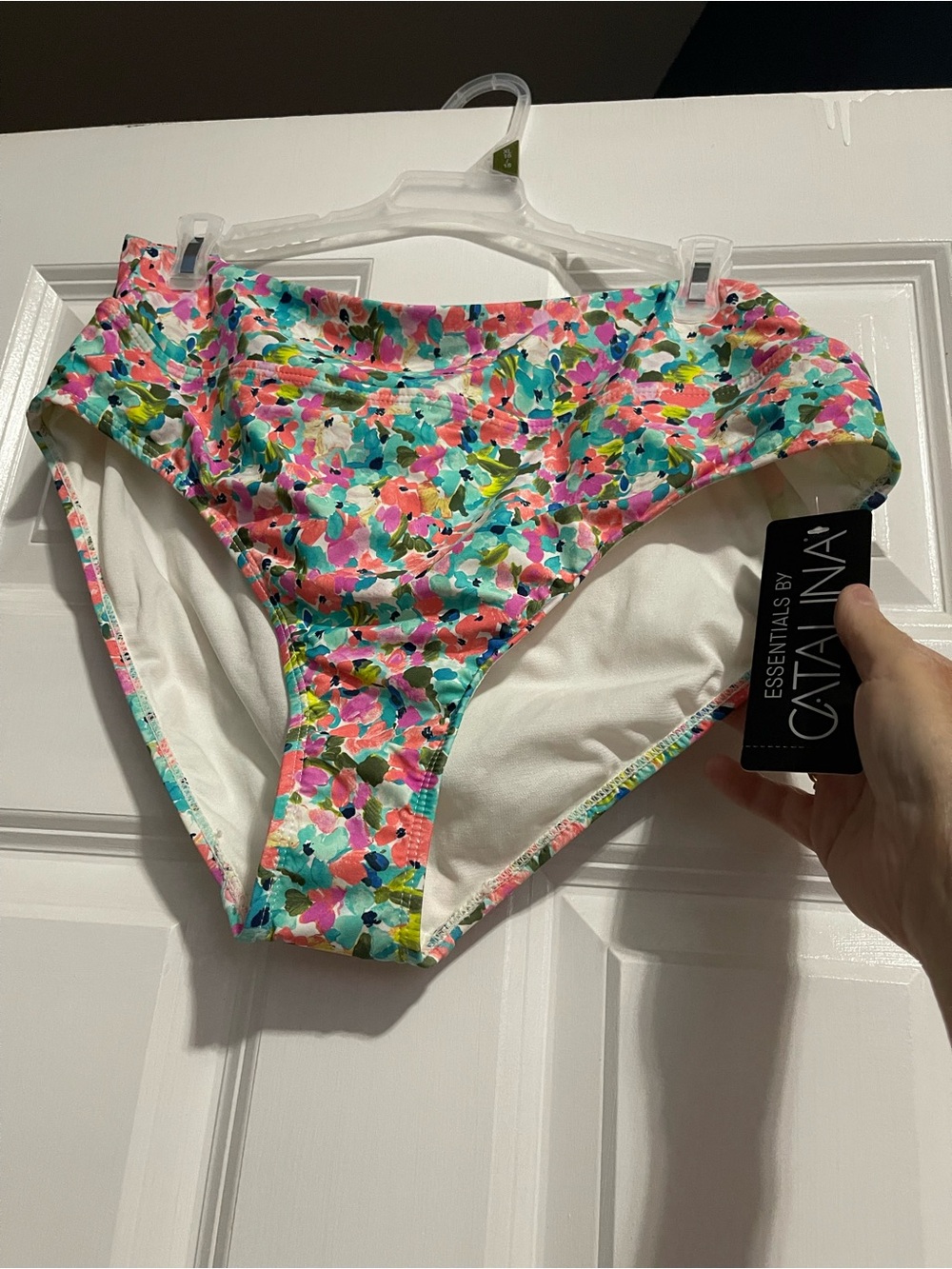 Catalina Floral Bikini Bottoms in Pink, Teal, Yellow